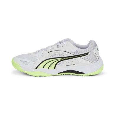 Puma Hallen-Indoorschuhe Solarstrike II weiss/lime Herren